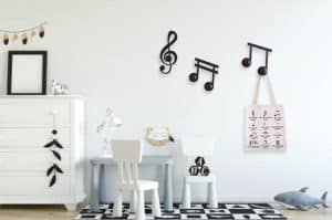 Wall Hook Set - Music Note (Set Ganci Note Musicali) - 3 pcs