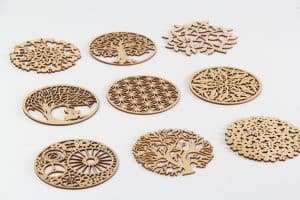 Plywood Coasters (Set of 4)